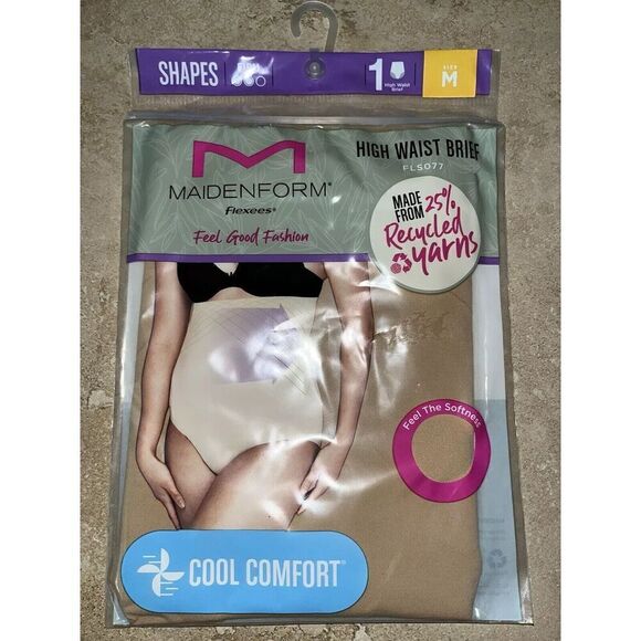 Maidenform Flexees High Waist BRIEF Firm Shapewear Medium Cool Comfort - Picture 1 of 2